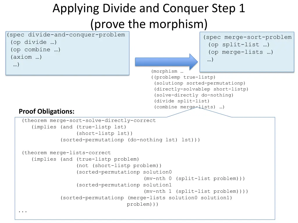 applying divide and conquer step 1 prove