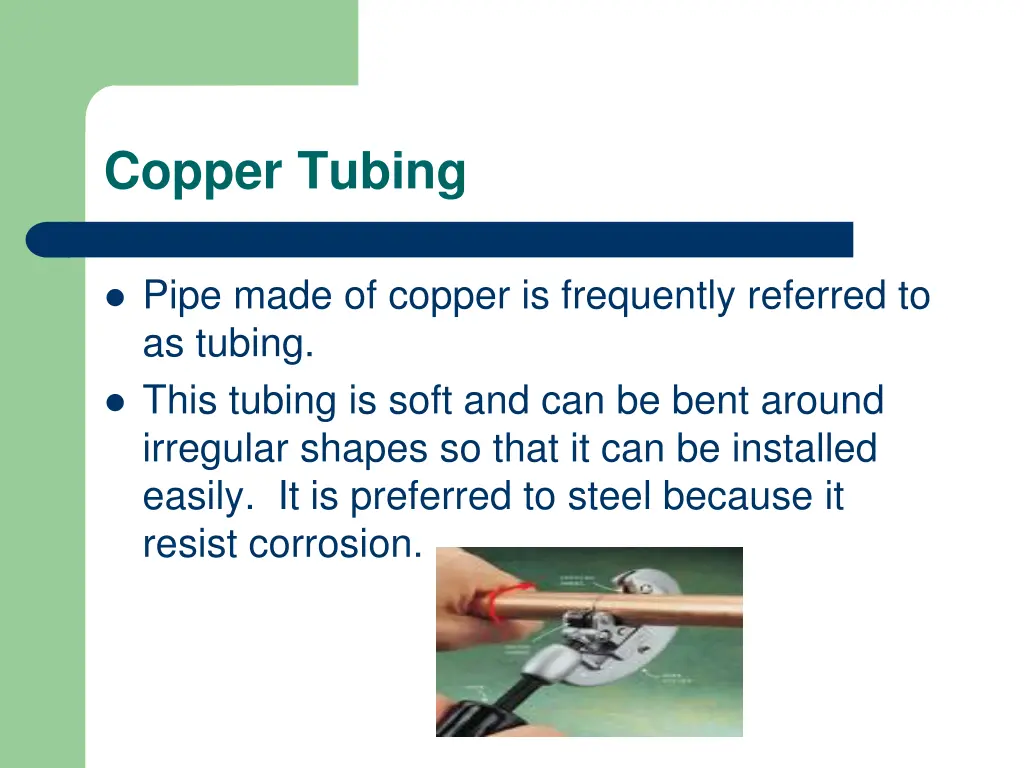 copper tubing