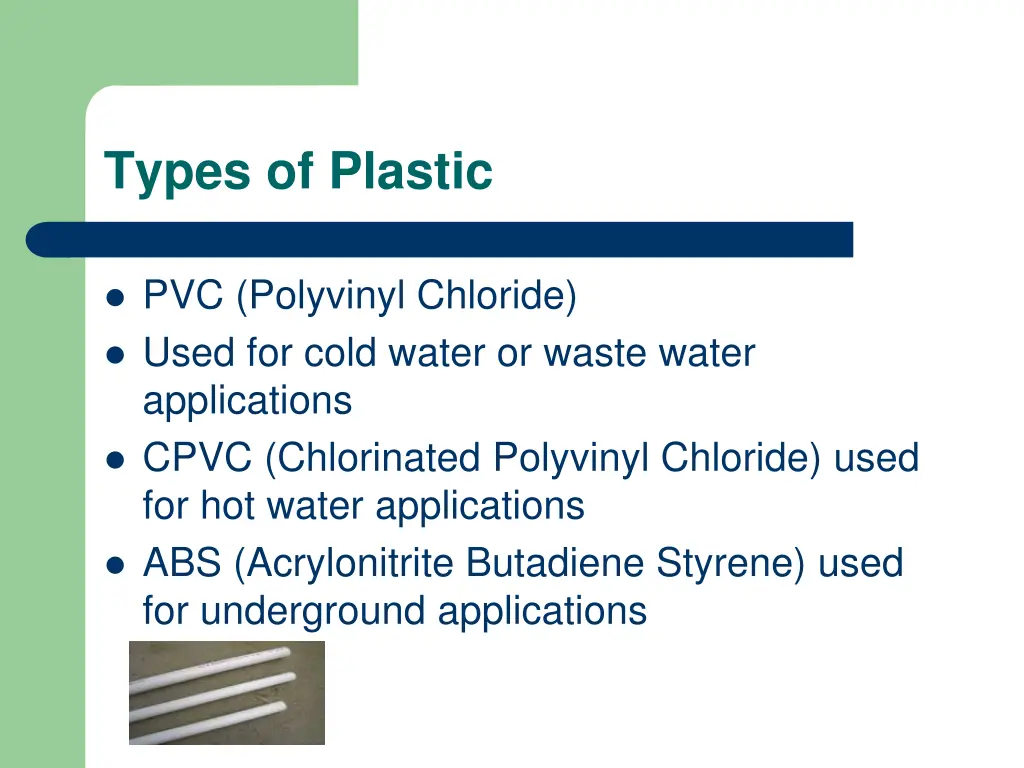 types of plastic