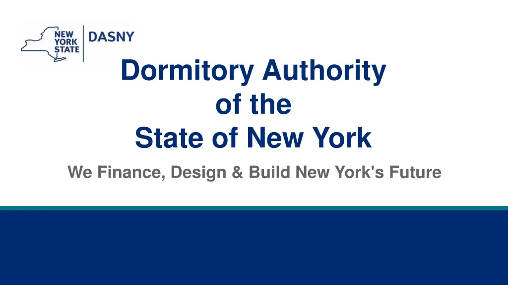 dormitory authority of the state of new york
