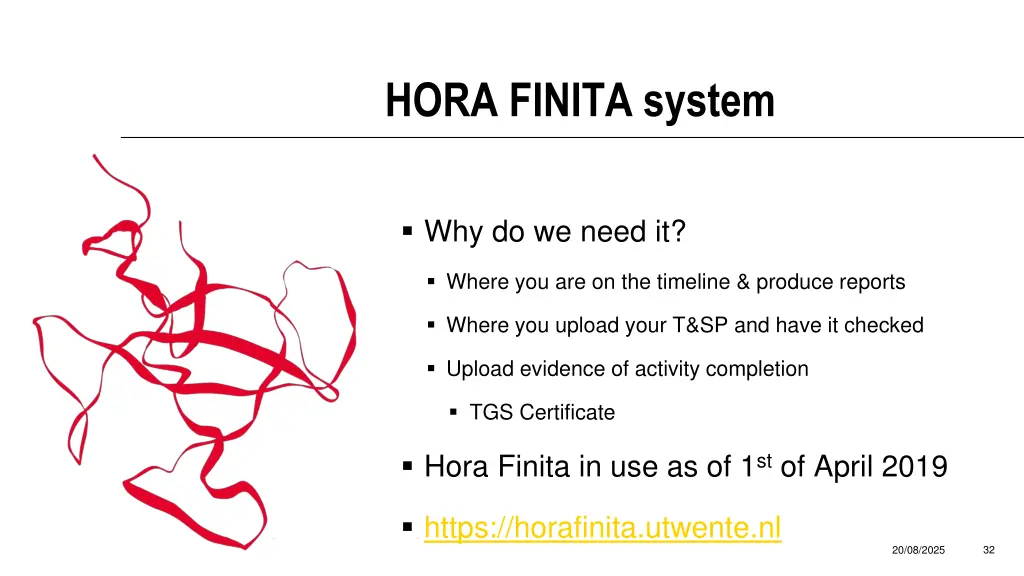 hora finita system