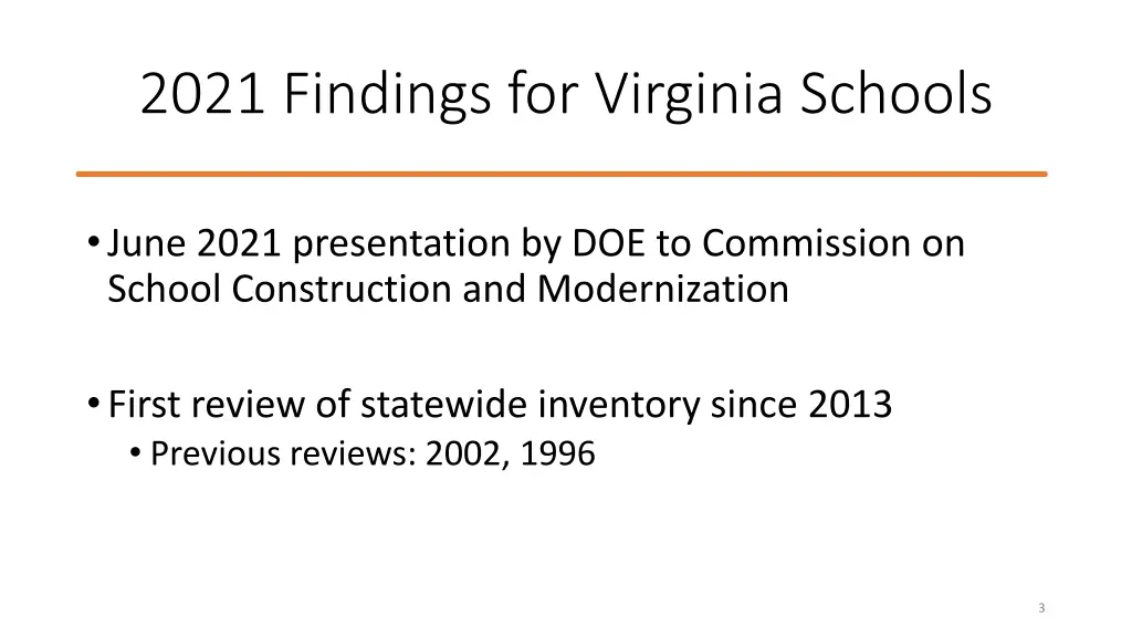 2021 findings for virginia schools