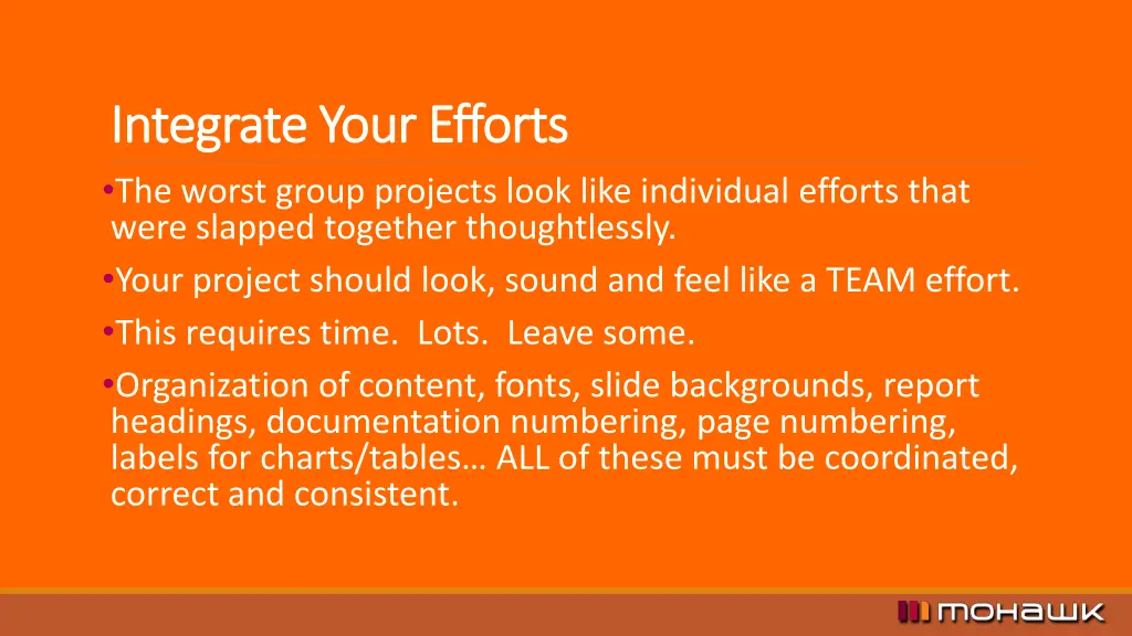 integrate your efforts integrate your efforts