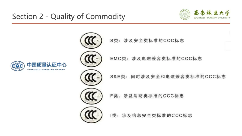 section 2 quality of commodity 24