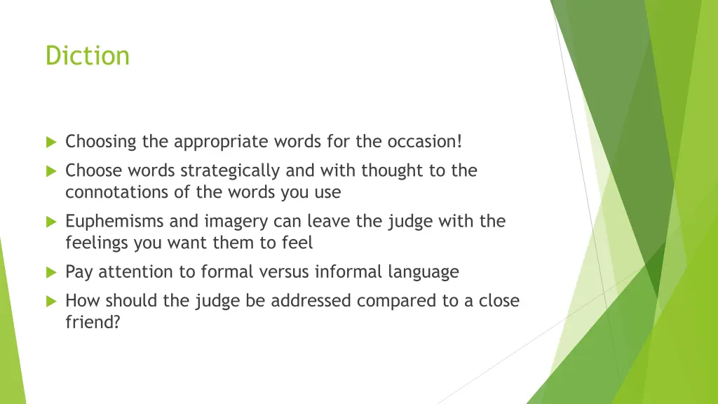 diction