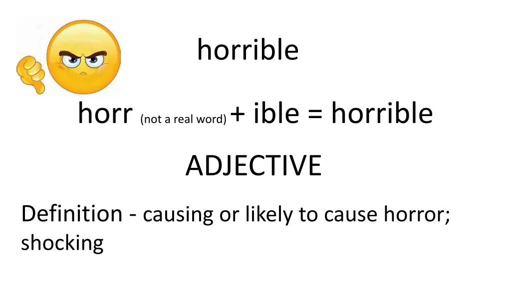horrible 1