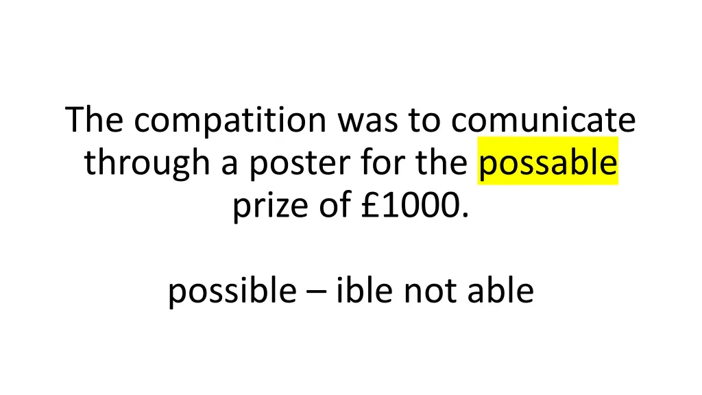 the compatition was to comunicate through 4