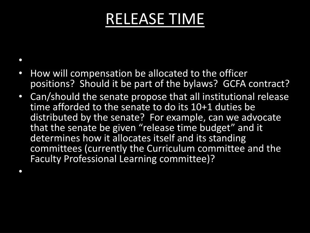 release time