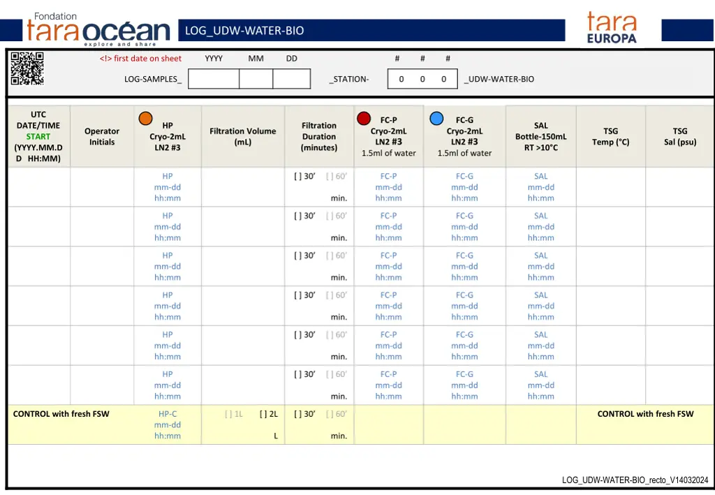 s lab flowcam log udw water bio