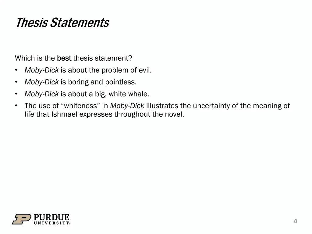 thesis statements