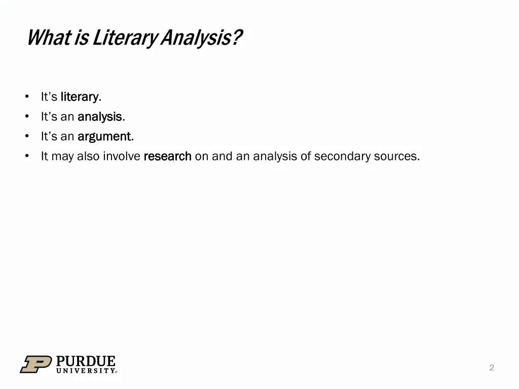 what is literary analysis