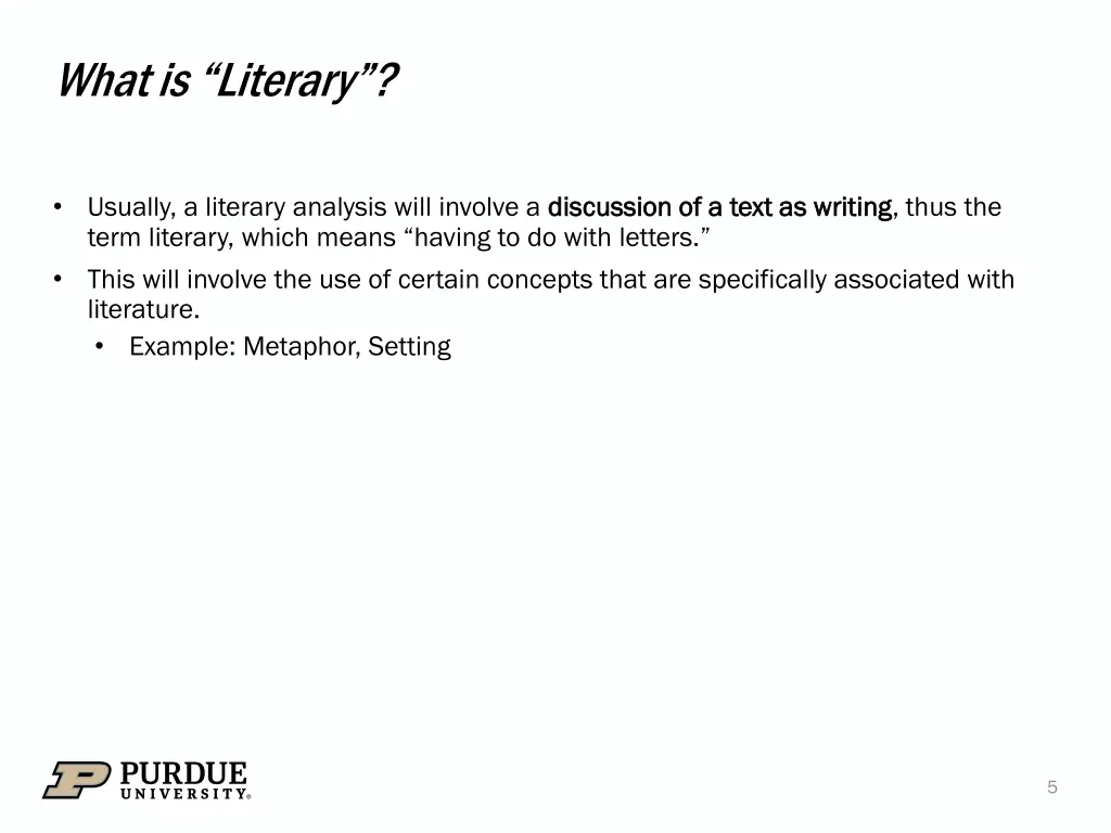 what is literary