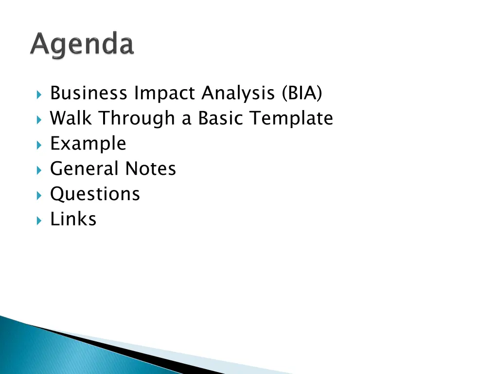 business impact analysis bia walk through a basic