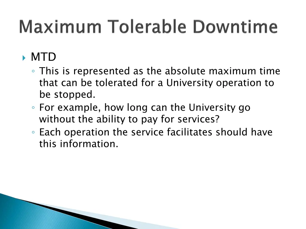 mtd this is represented as the absolute maximum