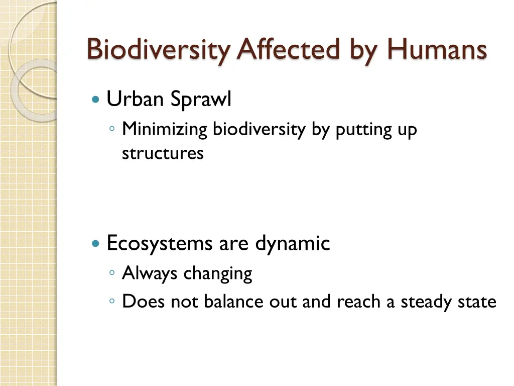 biodiversity affected by humans