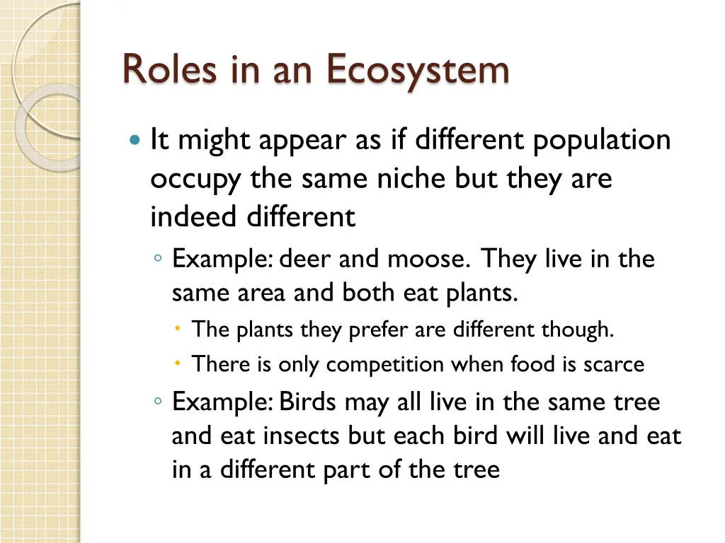 roles in an ecosystem 1