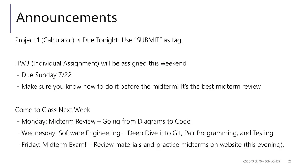announcements