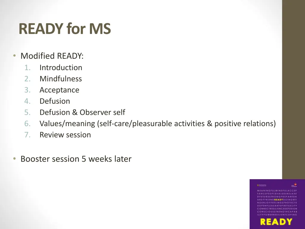 ready for ms