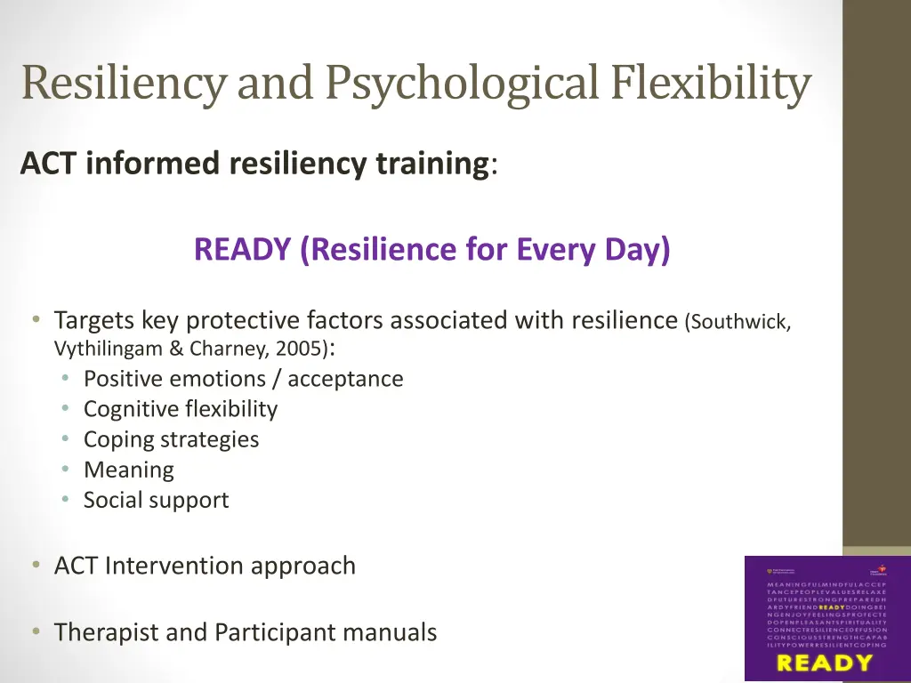 resiliency and psychological flexibility 1