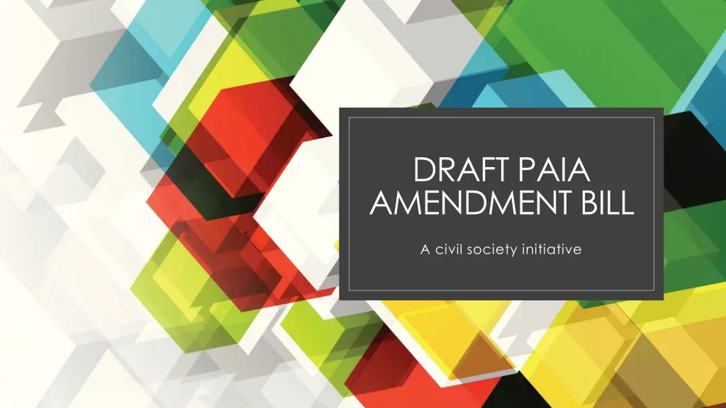 draft paia amendment bill