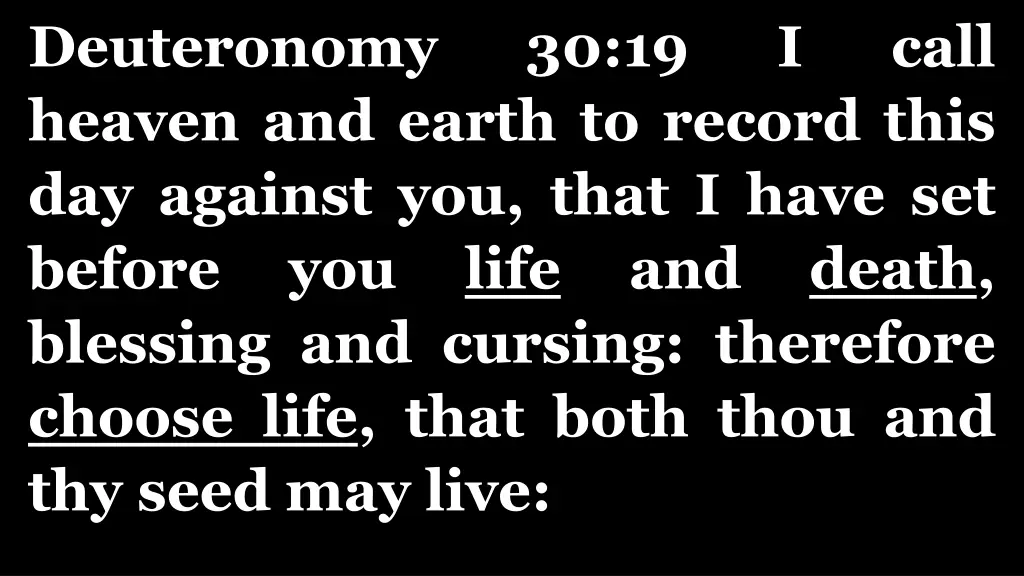 deuteronomy heaven and earth to record this