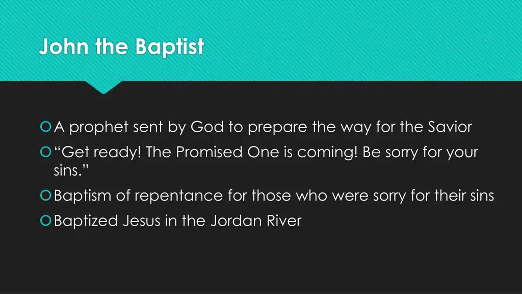 john the baptist