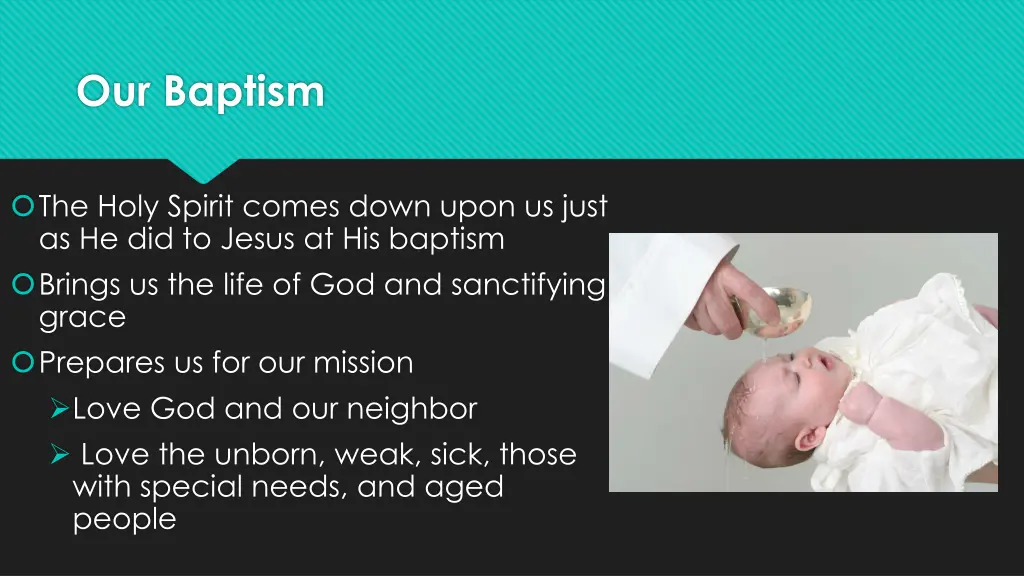 our baptism