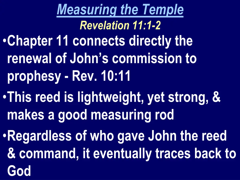 measuring the temple revelation 11 1 2 chapter