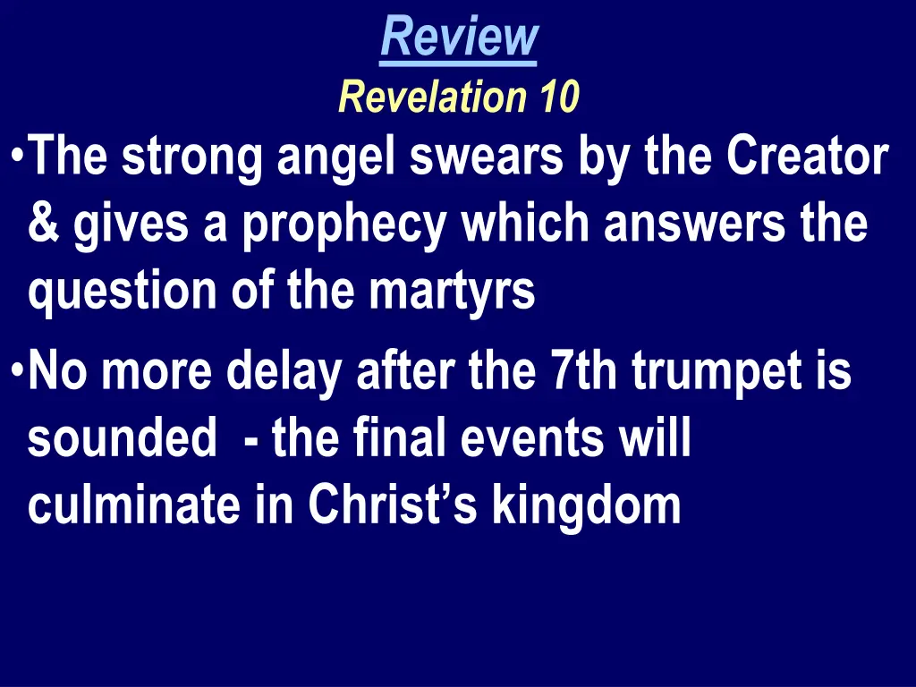 review revelation 10 1