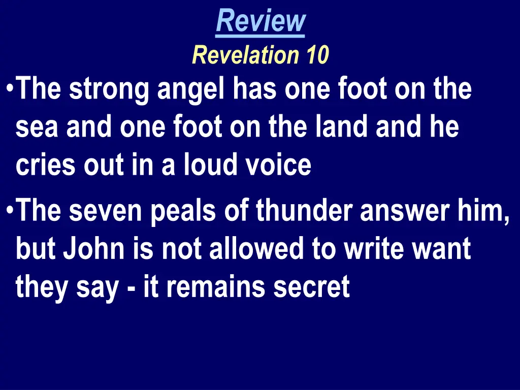 review revelation 10