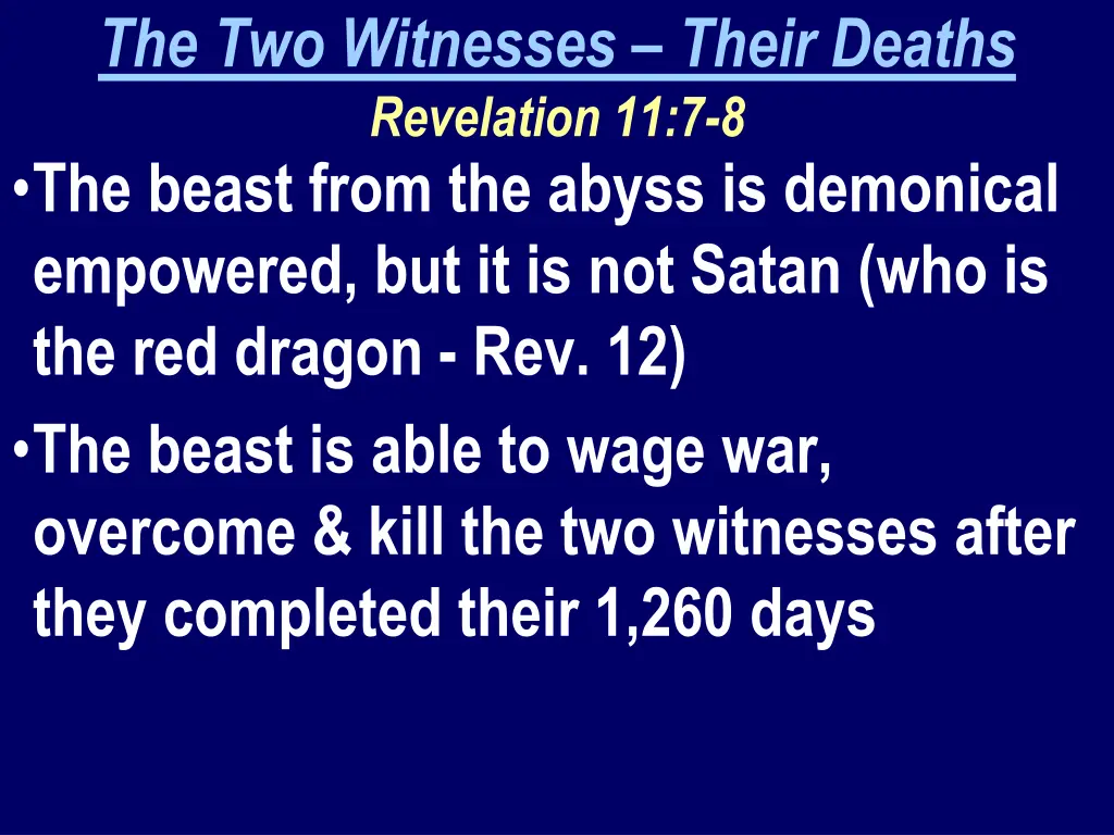 the two witnesses their deaths revelation