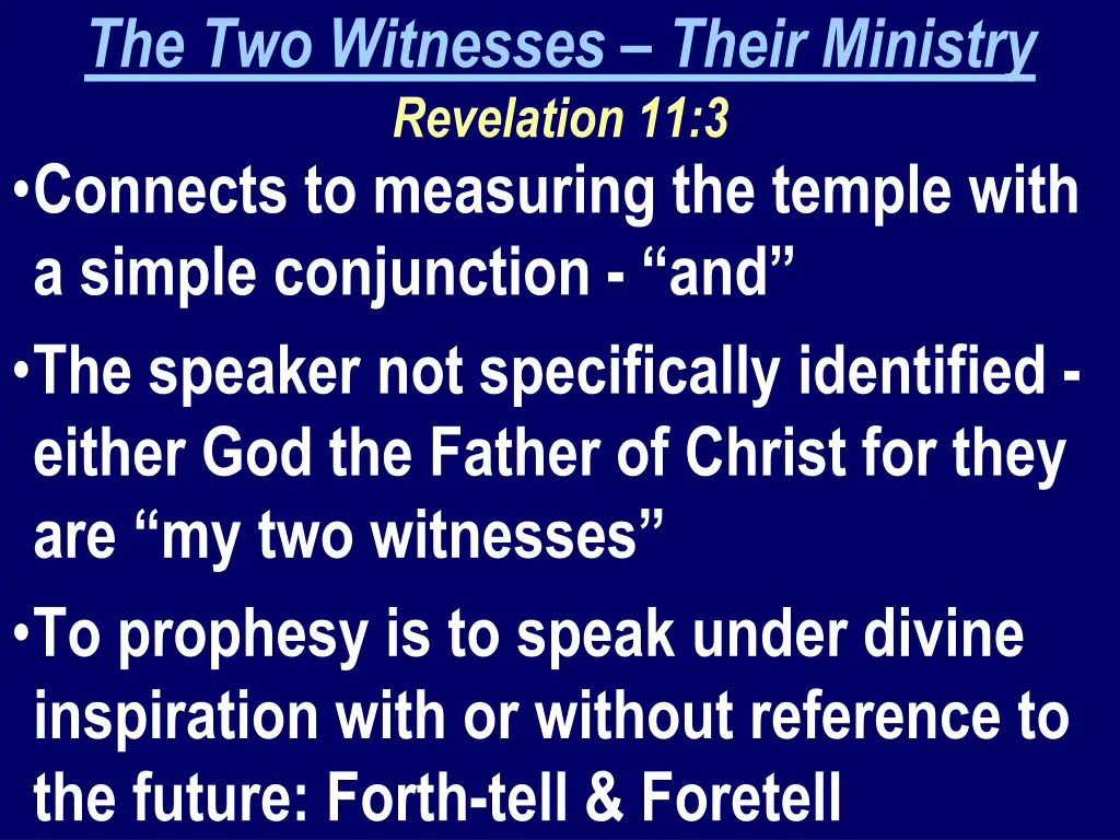 the two witnesses their ministry revelation