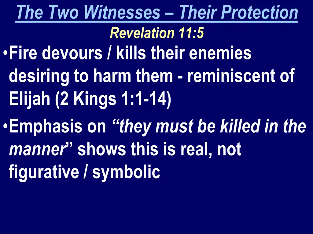 the two witnesses their protection revelation