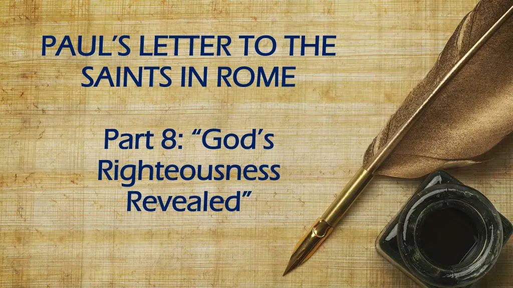 paul s letter to the paul s letter to the saints