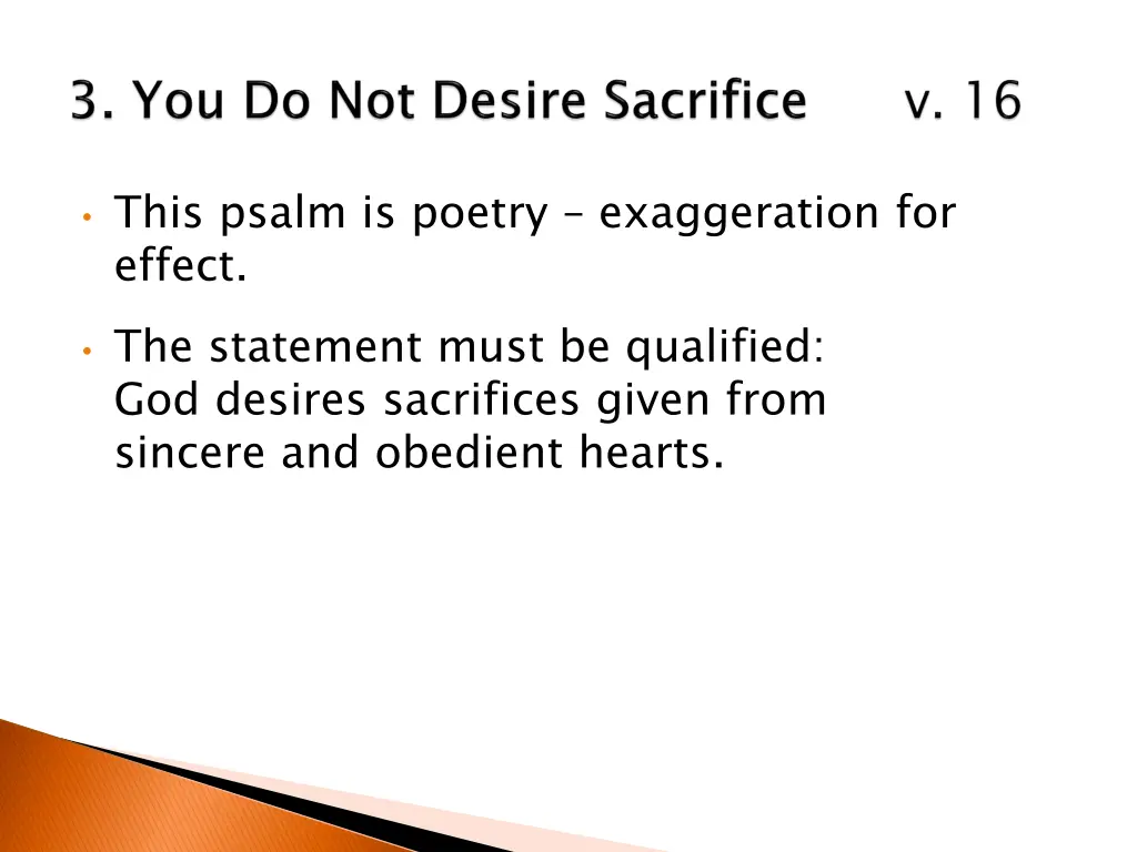 this psalm is poetry exaggeration for effect
