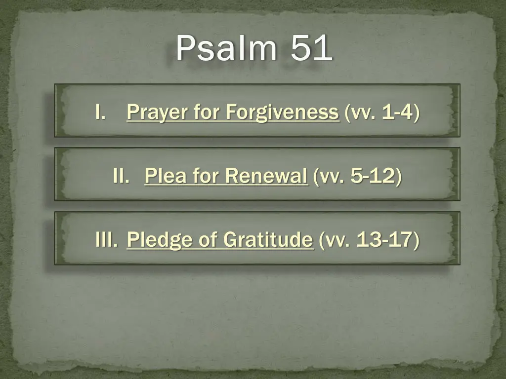 i prayer for forgiveness vv 1 4 6
