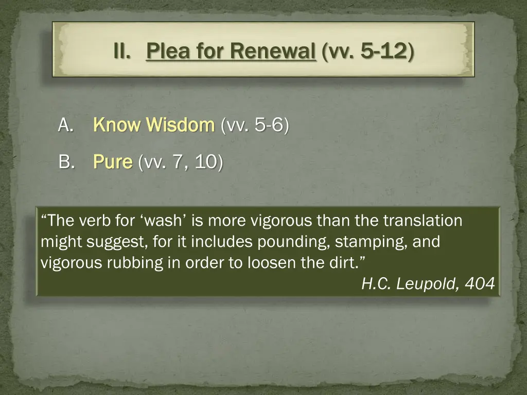 ii plea for renewal vv 5 12 1
