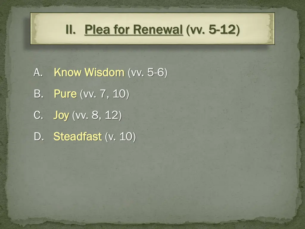 ii plea for renewal vv 5 12 2