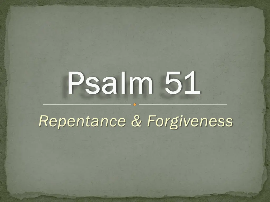repentance forgiveness