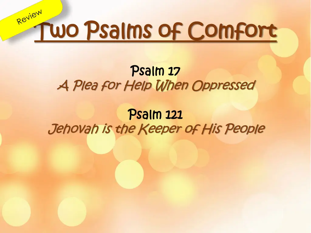 two psalms of comfort two psalms of comfort