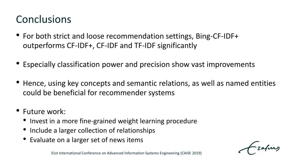 conclusions for both strict and loose