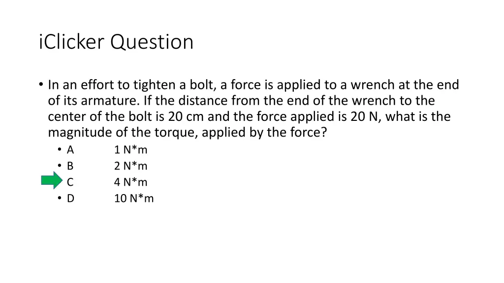 iclicker question 1