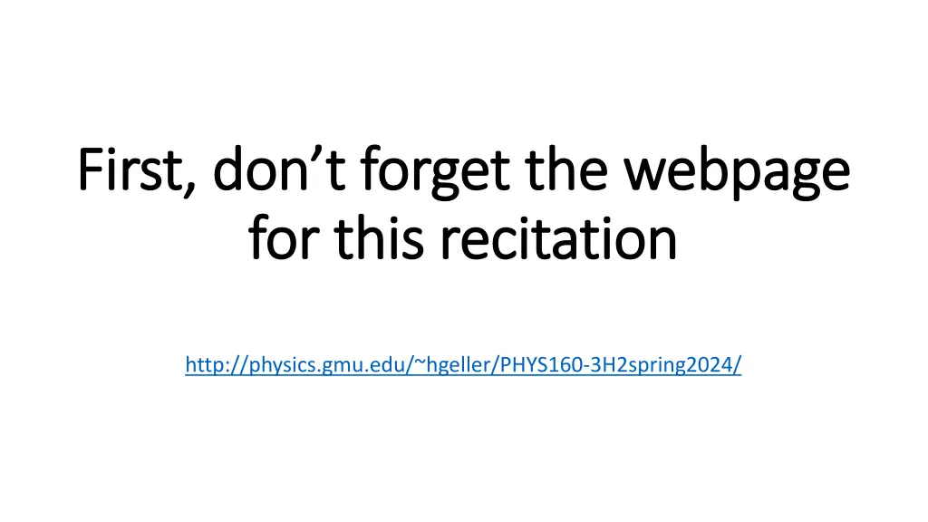 first don t forget the webpage first don t forget