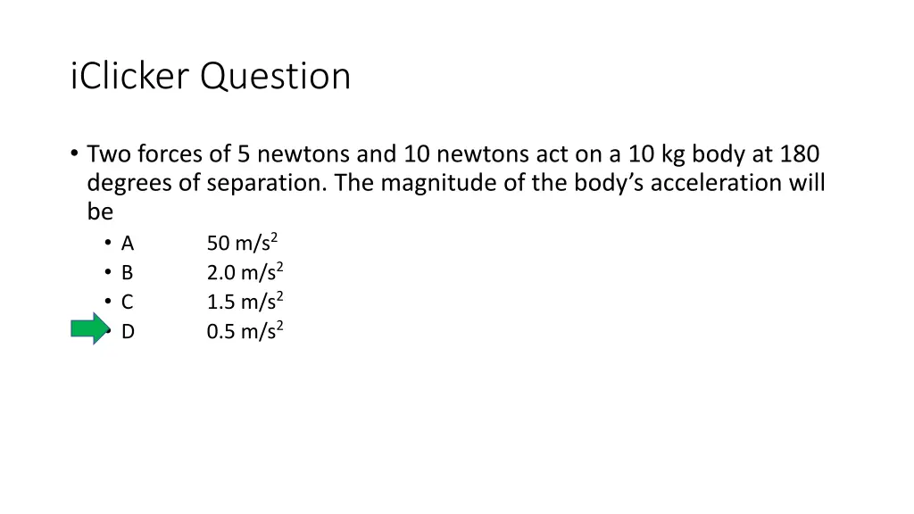 iclicker question 1