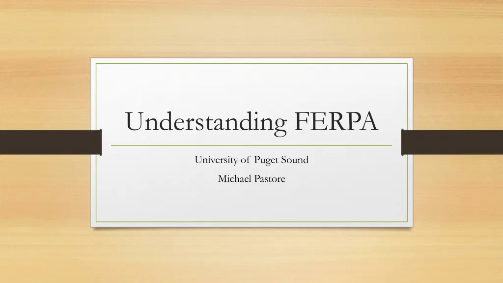 understanding ferpa