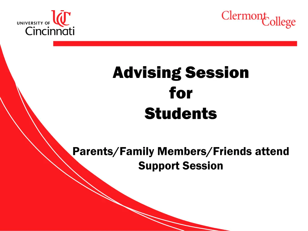 advising session for students