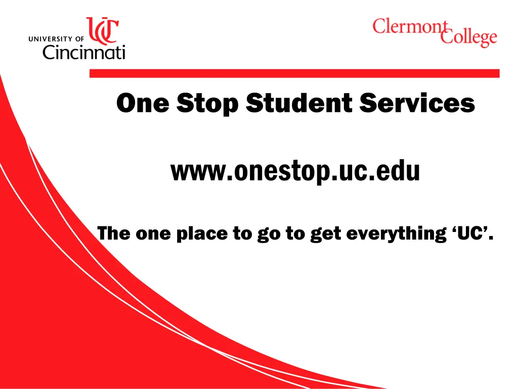 one stop student services