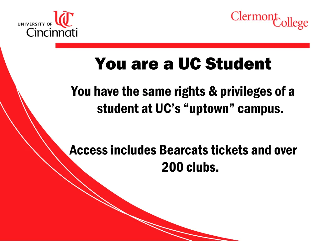 you are a uc student