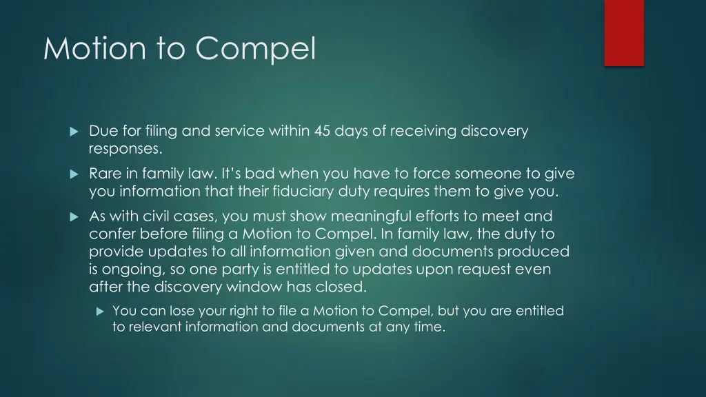 motion to compel