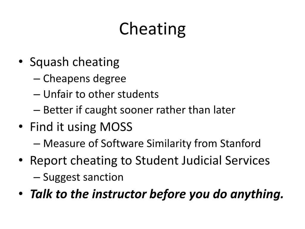 cheating